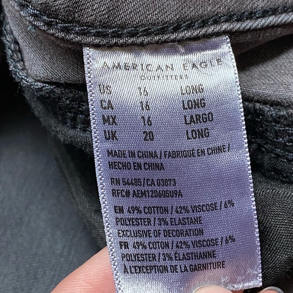 Size 16 American Eagle Super Hi-Rise Jeggings - Picture 4 of 7